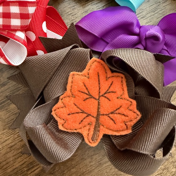 Colorful Hair Bow Set - Picture 2 of 6